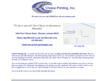 Tablet Screenshot of choiceprintinginc.com